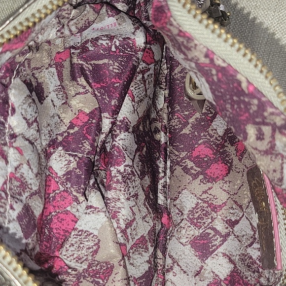 Elliott Lucca 3 way Demi Metallic Woven Leather Crossbody Shoulder Bag - Picture 13 of 15